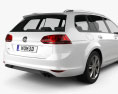 Volkswagen Golf Mk7 variant 2016 3d model