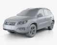 Volkswagen Tiguan Track & Style R-Line US 2014 3d model clay render