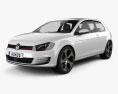 Volkswagen Golf 3-door GTI 2016 3d model