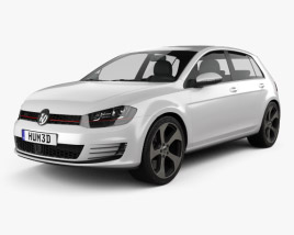 Volkswagen Golf 5-door GTI 2016 3D model