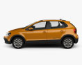 Volkswagen Cross Polo 2014 3Dモデル side view