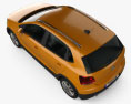 Volkswagen Cross Polo 2014 3d model top view