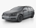 Volkswagen Passat (B7) Alltrack 2014 3d model wire render