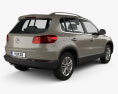 Volkswagen Tiguan Sport & Style 2014 Modèle 3d vue arrière