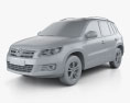 Volkswagen Tiguan Sport & Style 2014 Modèle 3d clay render