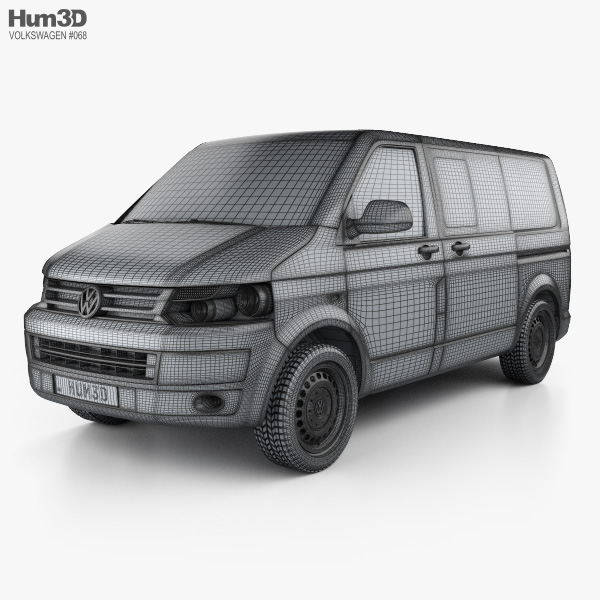 diep buiten gebruik stimuleren Volkswagen Transporter (T5) Kombi 2014 3D model - Vehicles on Hum3D