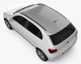 Volkswagen Gol 2015 Modello 3D vista dall'alto