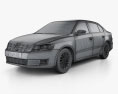Volkswagen Lavida 2015 3d model wire render