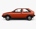 Volkswagen Polo coupe 1994 3d model side view
