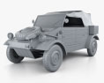 Volkswagen Kubelwagen 1945 Modelo 3D clay render