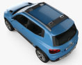 Volkswagen Taigun 2014 3D-Modell Draufsicht