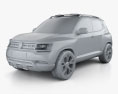 Volkswagen Taigun 2014 Modèle 3d clay render