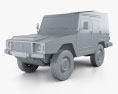 Volkswagen Iltis 1978 3D модель clay render
