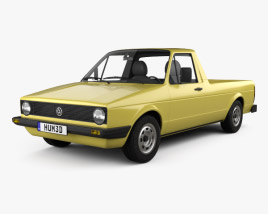 3D model of Volkswagen Caddy (Type 14) 1996