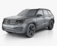 Volkswagen CrossBlue 2014 3d model wire render