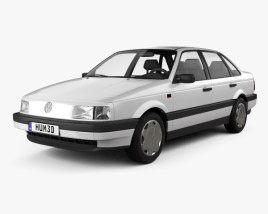 Volkswagen Passat (B3) sedan 1993 3D model