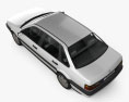 Volkswagen Passat (B3) sedan 1993 3d model top view