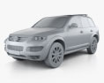 Volkswagen Touareg R50 2010 3d model clay render
