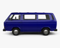 Volkswagen Transporter (T3) Passenger Van 2002 3d model side view