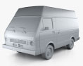 Volkswagen LT Panel Van 1995 3D 모델  clay render
