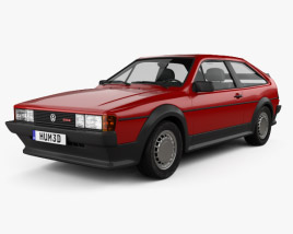 Volkswagen Scirocco 1992 3D model