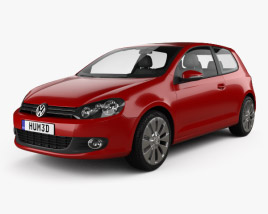Volkswagen Golf 3-door 2014 3D model