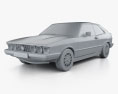 Volkswagen Scirocco 1977 3d model clay render