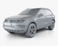 Volkswagen Touareg 2018 3d model clay render