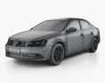 Volkswagen Jetta 2018 3D модель wire render
