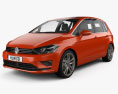 Volkswagen Golf Sportsvan 2016 3d model