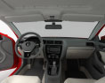 Volkswagen Jetta with HQ interior 2018 3d model dashboard