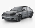 Volkswagen Passat Lingyu 2014 3D模型 wire render