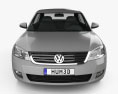 Volkswagen Passat Lingyu 2014 Modello 3D vista frontale