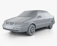 Volkswagen Passat (B4) sedan 1997 3d model clay render