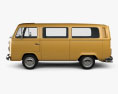 Volkswagen Transporter (T2) 승객용 밴 1972 3D 모델  side view