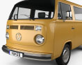Volkswagen Transporter (T2) 승객용 밴 1972 3D 모델 