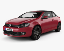 Volkswagen Golf convertible 2014 3D model
