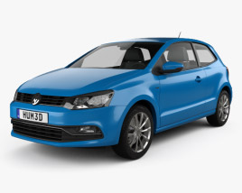 Volkswagen Polo 3-door 2017 3D model