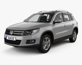 Volkswagen Tiguan Sport & Style con interni 2017 Modello 3D