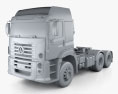 Volkswagen Constellation (25-390) Tractor Truck 3-axle 2016 3d model clay render