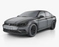Volkswagen Lamando 2018 3d model wire render