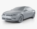 Volkswagen Lamando 2018 Modello 3D clay render