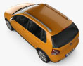 Volkswagen Cross Polo 2009 3D-Modell Draufsicht