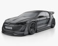 Volkswagen GTI Supersport Vision Gran Turismo 2015 3d model wire render