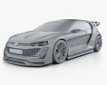 Volkswagen GTI Supersport Vision Gran Turismo 2015 3Dモデル clay render
