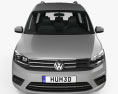 Volkswagen Caddy Highline 2018 3D-Modell Vorderansicht