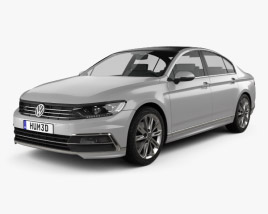 Volkswagen Passat R-line (B8) sedan 2018 3D model