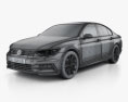 Volkswagen Passat R-line (B8) セダン 2015 3Dモデル wire render