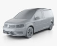 Volkswagen Caddy Maxi Trendline 2018 3d model clay render