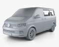 Volkswagen Transporter (T6) Multivan 2019 3D-Modell clay render